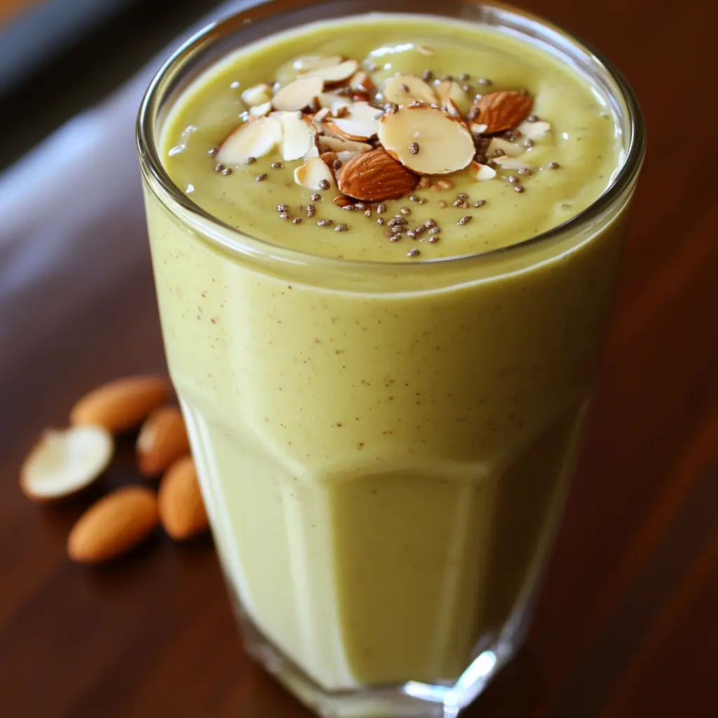 Almond, Banana, Avocado Smoothie with Honey