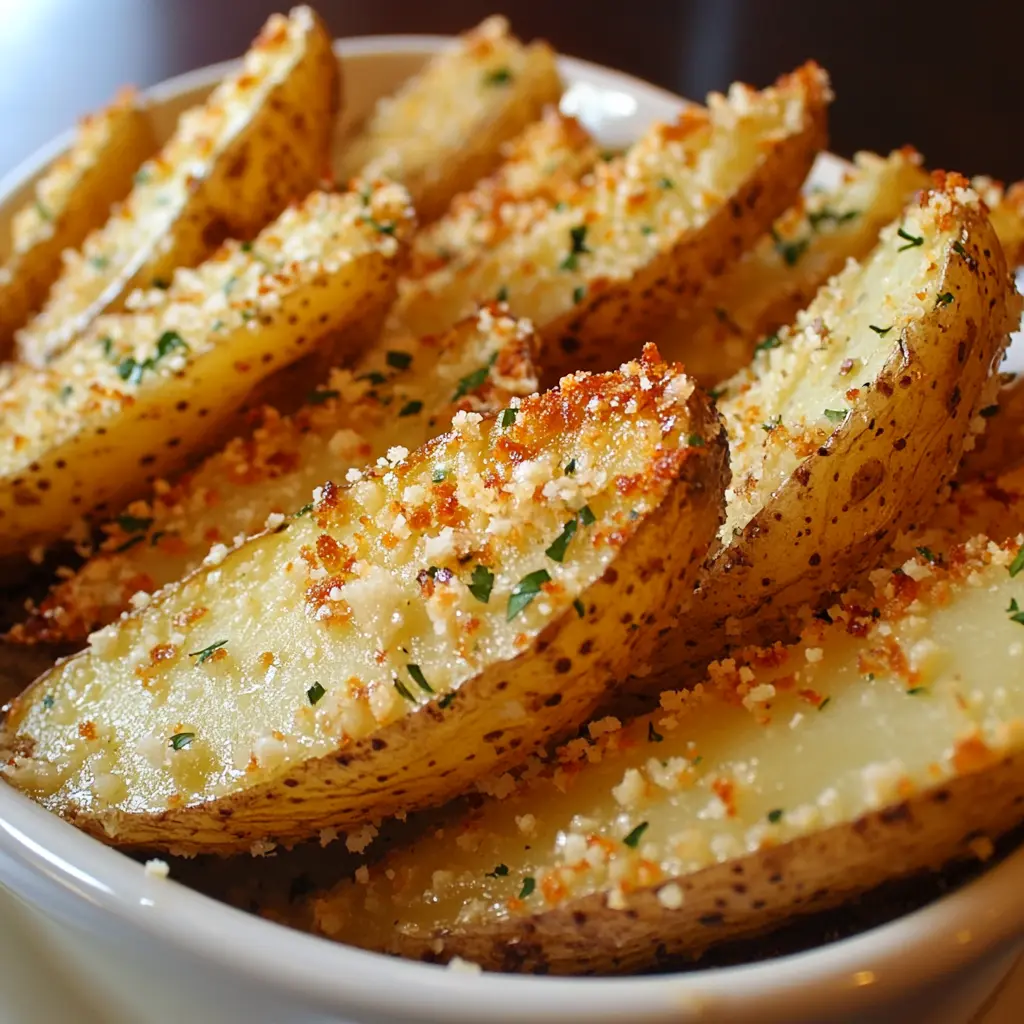 Baked Garlic Parmesan Potato Wedges