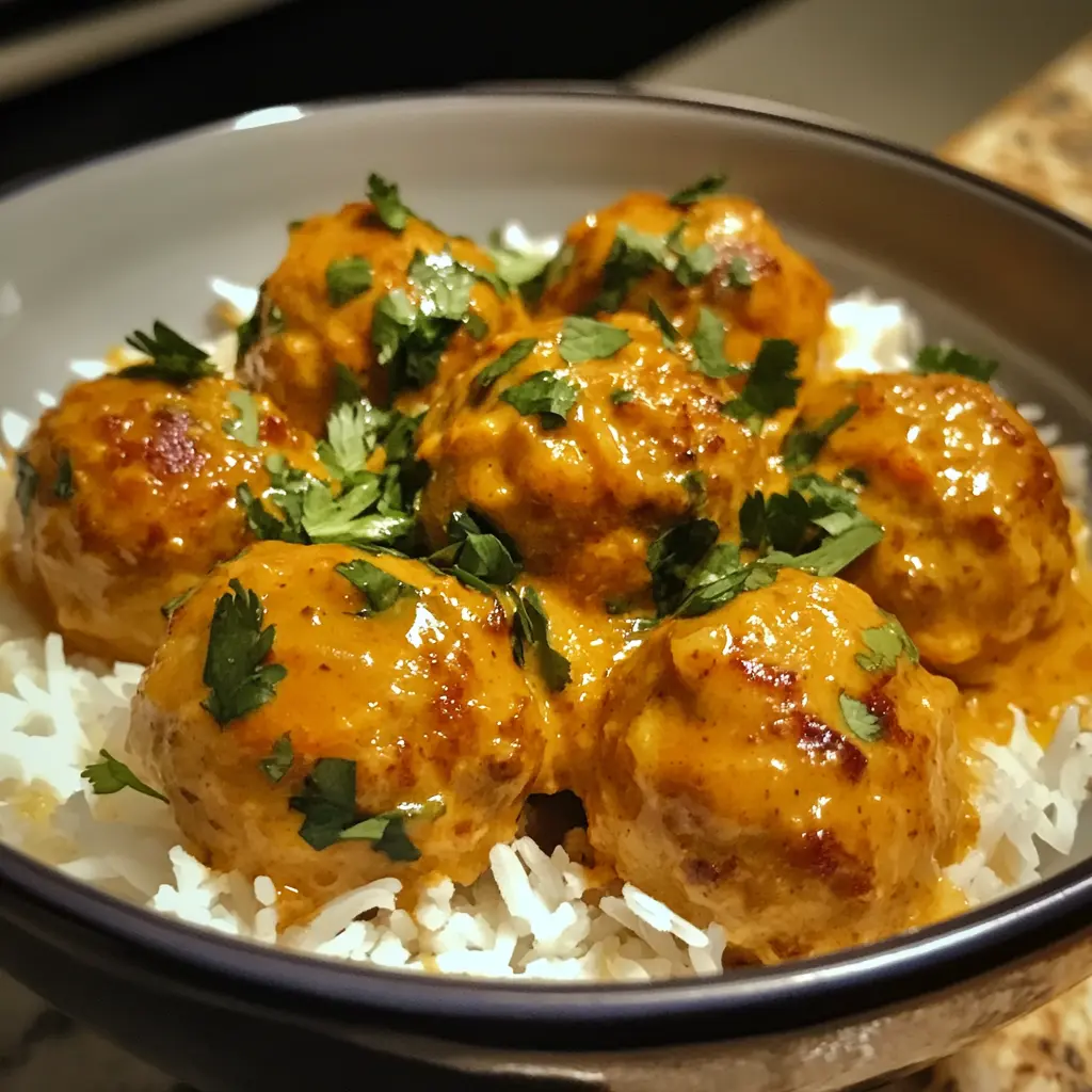 Coconut Curry Chicken Meatballs