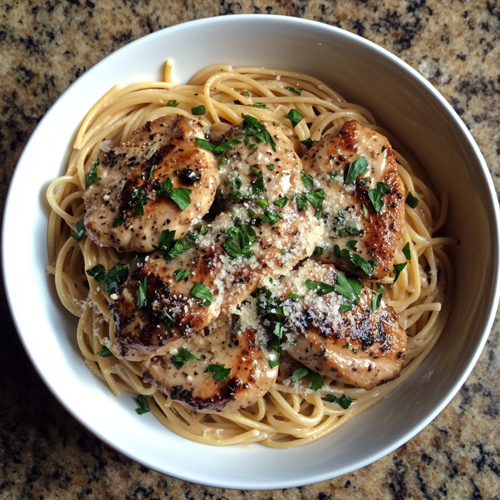 Creamy Chicken Marsala Pasta