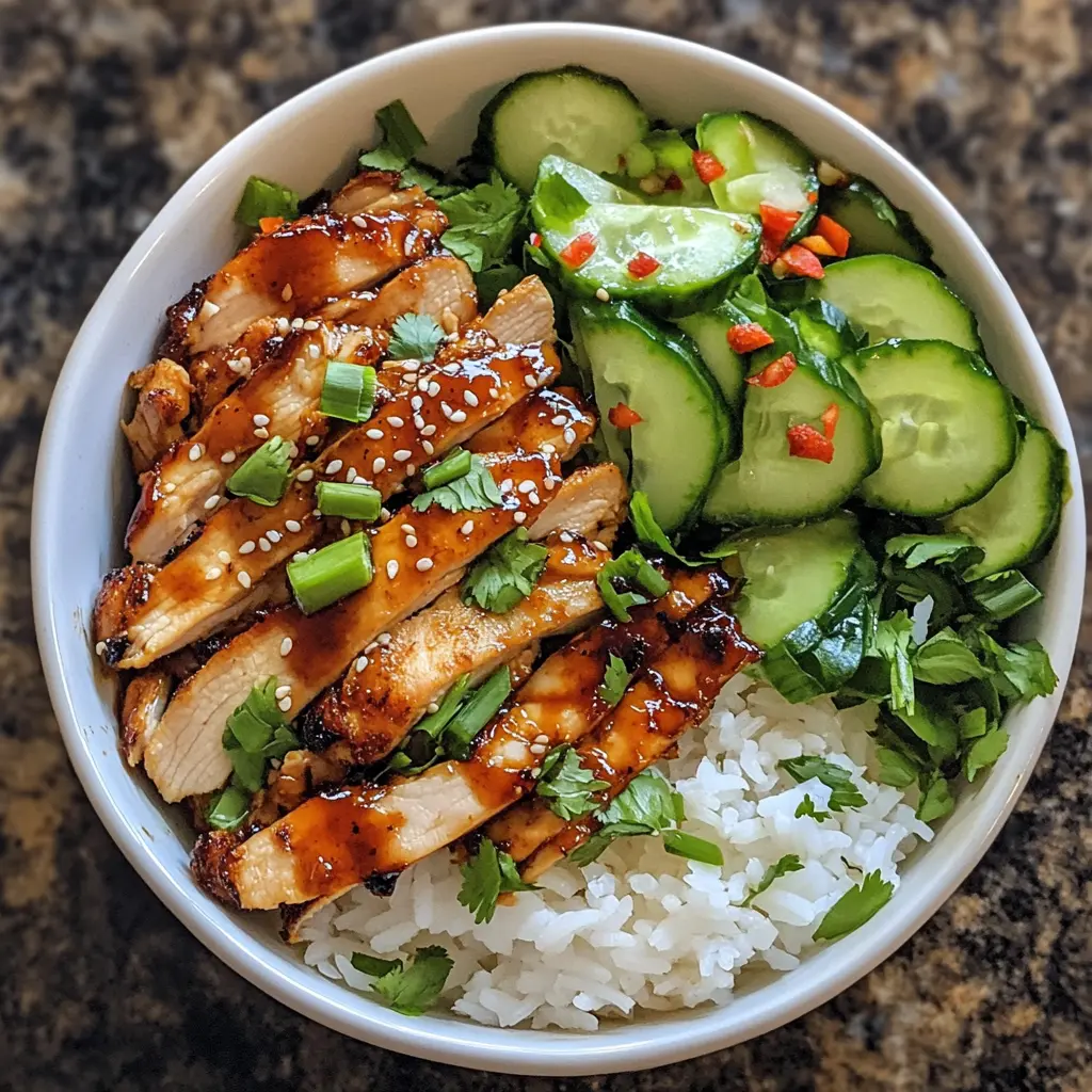 Easy Asian Chicken Rice Bowl