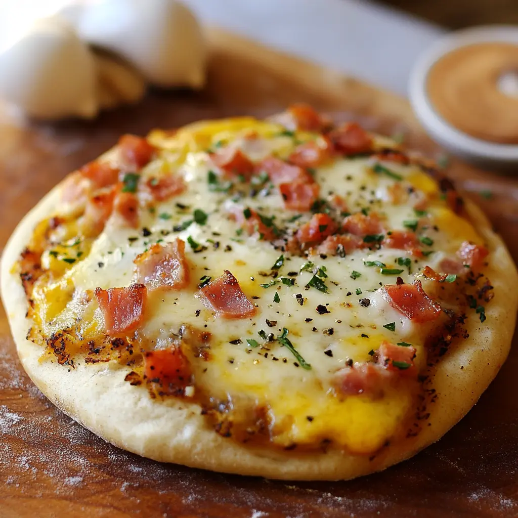 English Muffin Breakfast Pizza