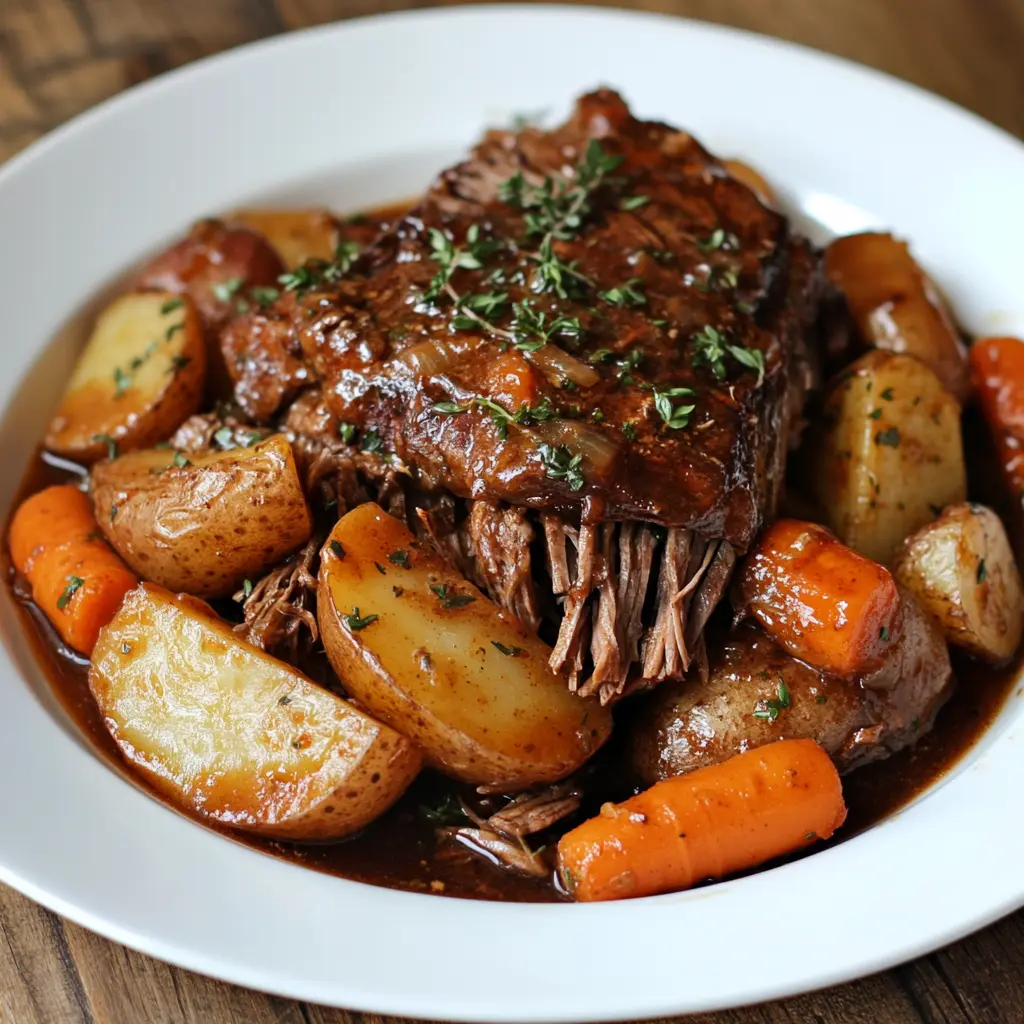 Hearty Pot Roast with Potatoes and Carrots