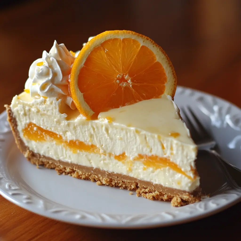 No-Bake Orange Creamsicle Cheesecake