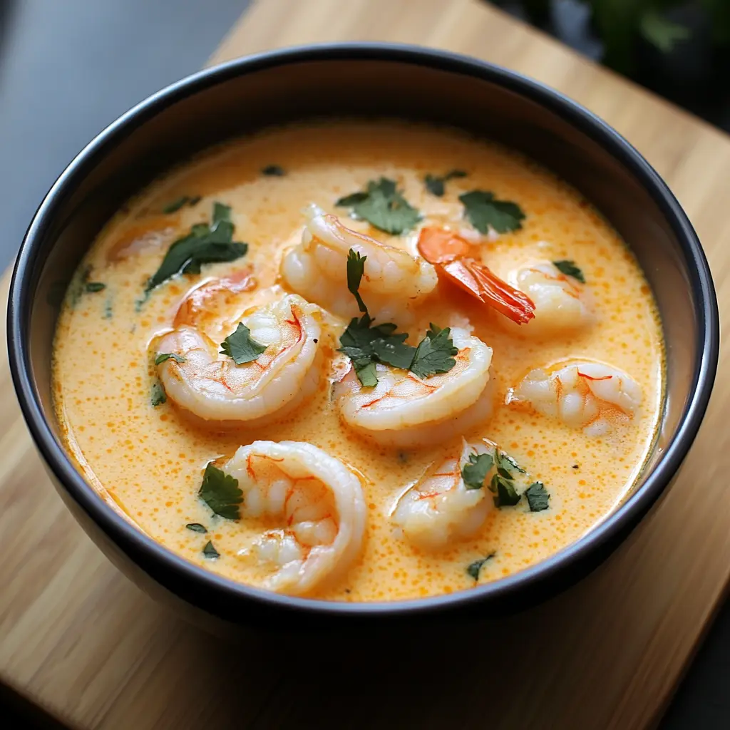 Spicy Coconut Shrimp Soup