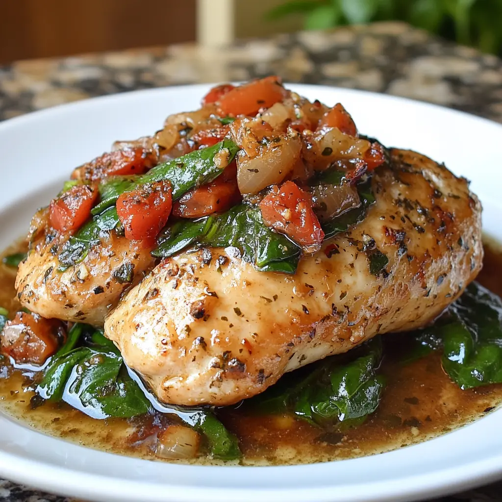 Tuscan Garlic Chicken with Spinach